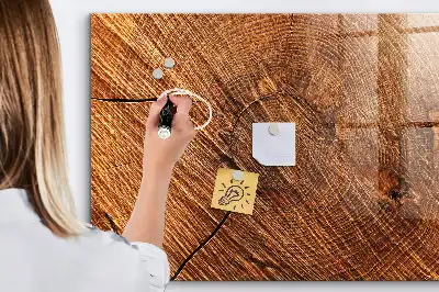 Magnetická popisovací tabule dekorativní dřevěný vzhled