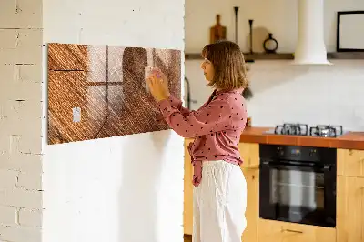 Magnetická popisovací tabule dekorativní dřevěný vzhled