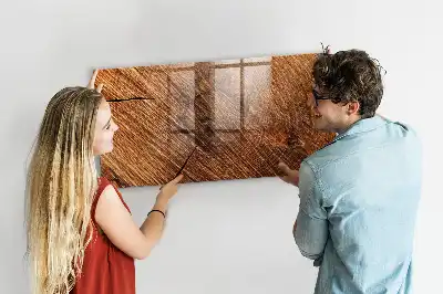 Magnetická popisovací tabule dekorativní dřevěný vzhled