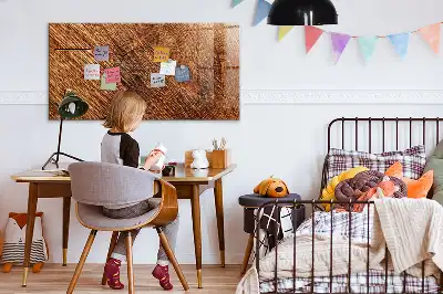 Magnetická popisovací tabule dekorativní dřevěný vzhled