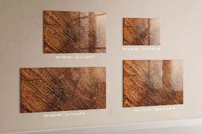 Magnetická popisovací tabule dekorativní dřevěný vzhled