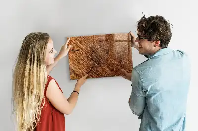 Magnetická popisovací tabule dekorativní dřevěný vzhled