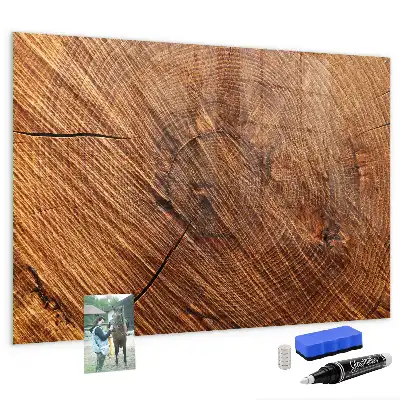 Magnetická popisovací tabule dekorativní dřevěný vzhled