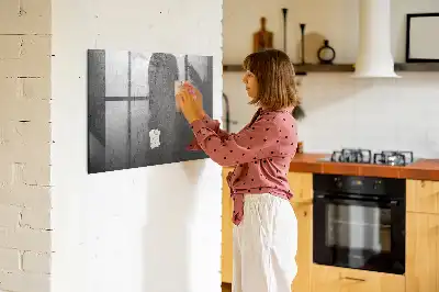 Magnetická popisovací tabule kovová zeď