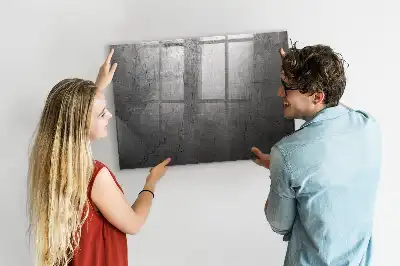 Magnetická popisovací tabule kovová zeď