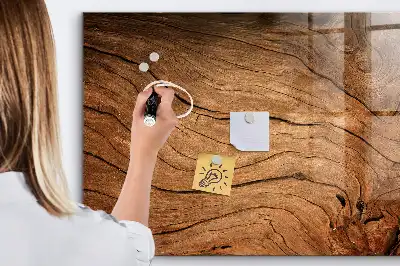 Magnetická kreslicí tabule ve vzhledu starého dřeva