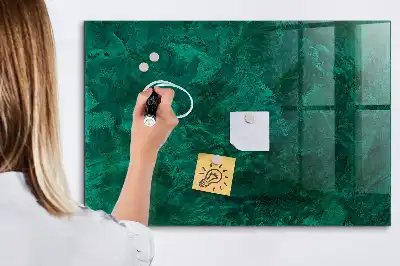 Magnetická popisovací tabule v provedení smaragdová zeď