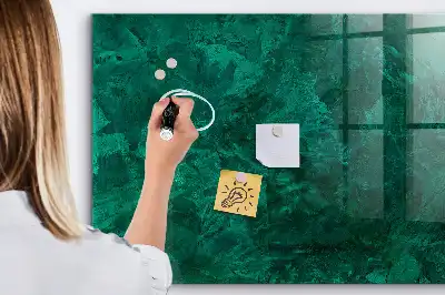 Magnetická popisovací tabule v provedení smaragdová zeď