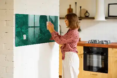 Magnetická popisovací tabule v provedení smaragdová zeď