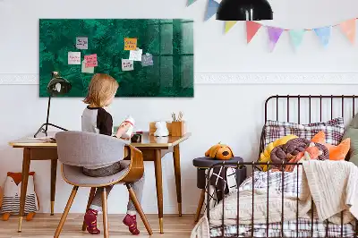 Magnetická popisovací tabule v provedení smaragdová zeď