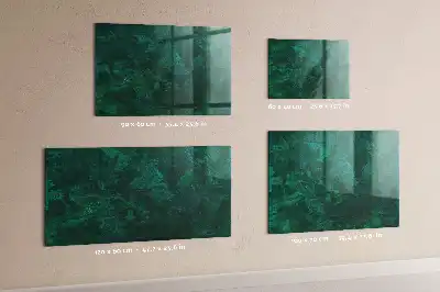 Magnetická popisovací tabule v provedení smaragdová zeď