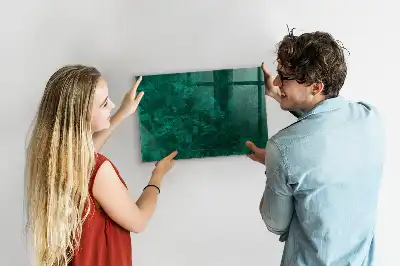 Magnetická popisovací tabule v provedení smaragdová zeď