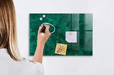 Magnetická popisovací tabule v provedení smaragdová zeď