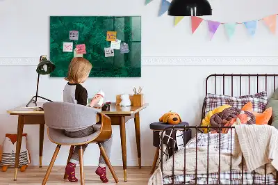 Magnetická popisovací tabule v provedení smaragdová zeď