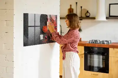 Magnetická popisovací tabule červené papričky