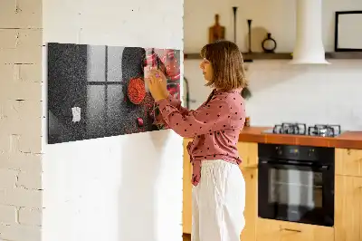 Magnetická popisovací tabule červené papričky