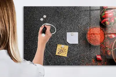 Magnetická popisovací tabule červené papričky