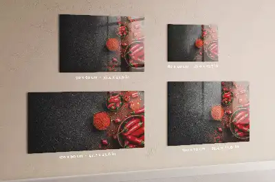 Magnetická popisovací tabule červené papričky