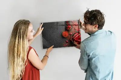 Magnetická popisovací tabule červené papričky