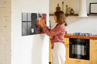 Magnetická popisovací tabule červené papričky