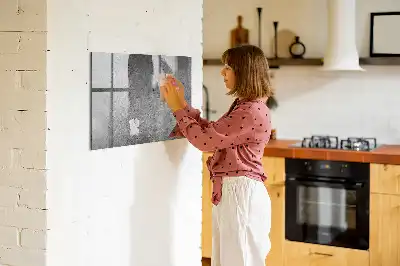 Magnetická tabule na kreslení industriální vzhled