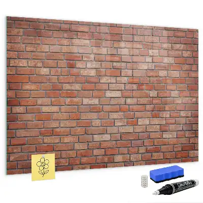 Magnetická popisovací tabule cihlová zeď