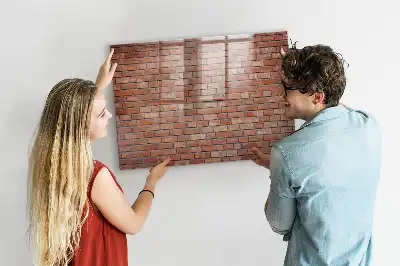 Magnetická popisovací tabule cihlová zeď