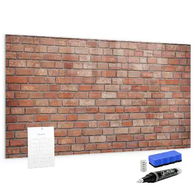 Magnetická popisovací tabule cihlová zeď