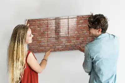 Magnetická popisovací tabule cihlová zeď