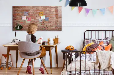 Magnetická popisovací tabule cihlová zeď