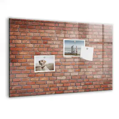 Magnetická popisovací tabule cihlová zeď