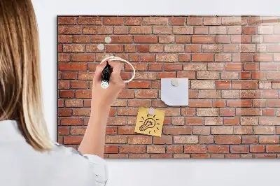 Magnetická popisovací tabule cihlová zeď