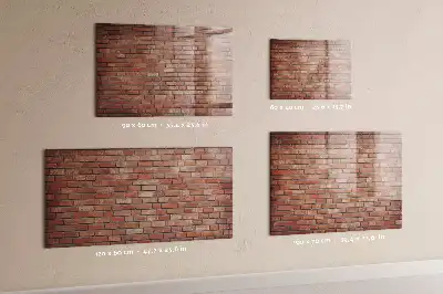 Magnetická popisovací tabule cihlová zeď