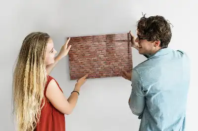 Magnetická popisovací tabule cihlová zeď
