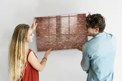Magnetická popisovací tabule cihlová zeď
