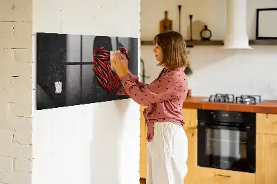 Magnetická popisovací tabule ve tvaru srdce z papriček