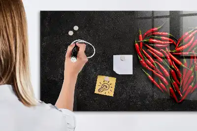 Magnetická popisovací tabule ve tvaru srdce z papriček