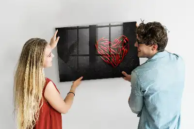 Magnetická popisovací tabule ve tvaru srdce z papriček