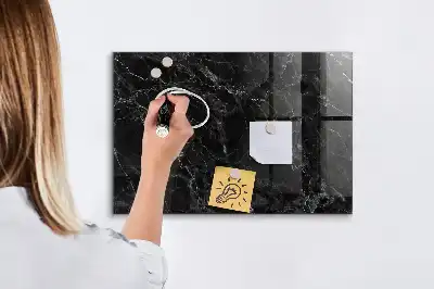 Magnetická popisovací tabule v dekoru tmavého mramoru