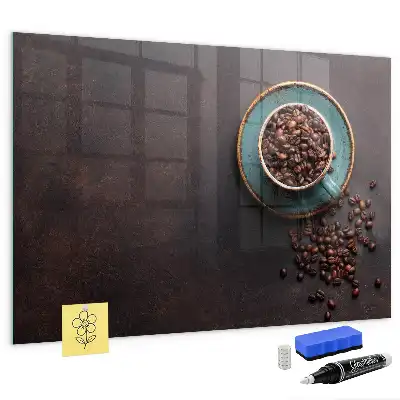 Magnetická popisovací tabule šálek kávy
