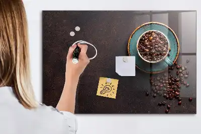 Magnetická popisovací tabule šálek kávy