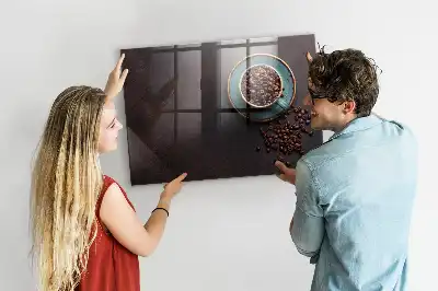 Magnetická popisovací tabule šálek kávy
