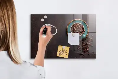 Magnetická popisovací tabule šálek kávy