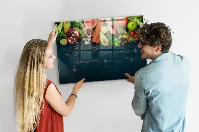 Magnetická popisovací tabule zelenina na stole