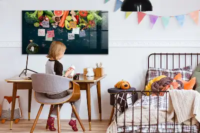 Magnetická popisovací tabule zelenina na stole