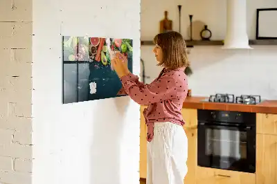 Magnetická popisovací tabule zelenina na stole