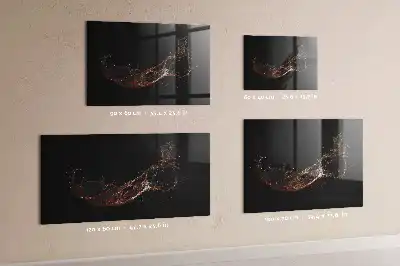 Magnetická tabule na kreslení v designu rozlitého nápoje