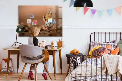 Magnetická popisovací tabule kávová zrna