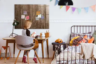 Magnetická tabule na kreslení v dekoru tmavého dřeva