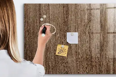 Magnetická tabule na kreslení v dekoru tmavého dřeva